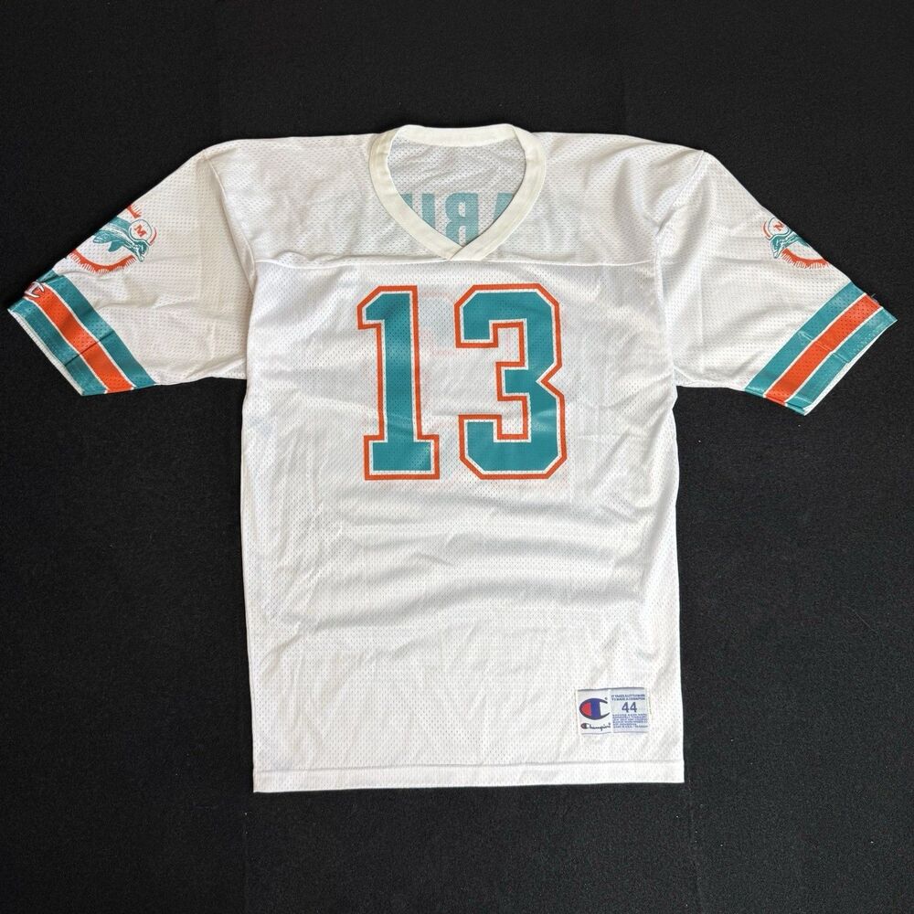 Vintage 90s Champion Dan Marino #13 Miami Dolphins Jersey Size 44 USA White - Picture 2 of 11